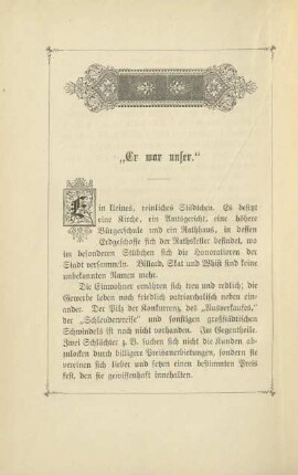 "Er war unser."