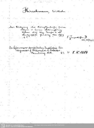 Hirschmann, Wilhelm