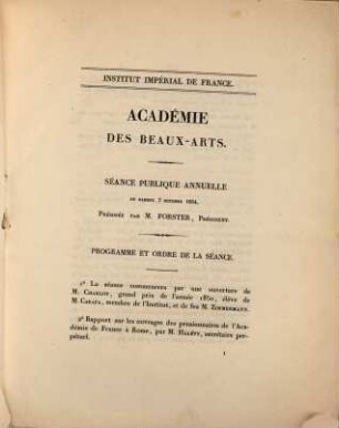 Séance publique annuelle. 1854
