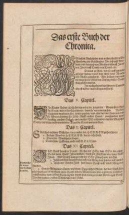 Das erste Buch der Chronica.