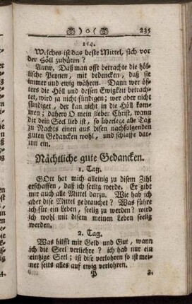 Nächtliche gute Gedancken.