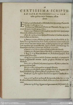 Certissima Scripturae Sacrae Pronuntia Tatalia quibus ratio humana ofeaditur