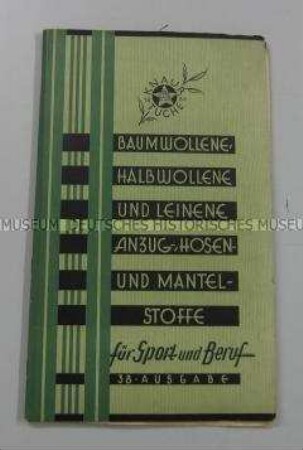 Stoffmusterbuch vom Tuchhaus Paul Knaur