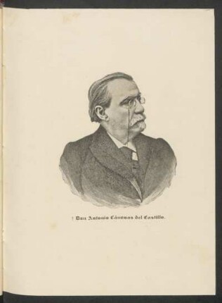 [Retrato de] Don Antonio Cánovas del Castillo