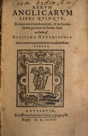 Res Anglicae : libri quinque