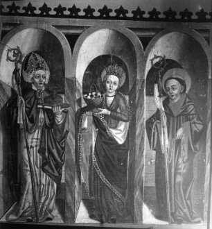 Die Heiligen Nikolaus, Dorothea und Leonhard
