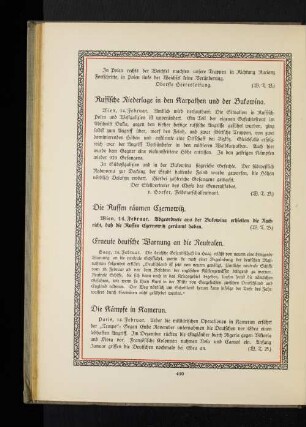 Die Russen räumen Czernowitz.