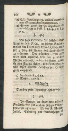 2. Abschnitt. Von der peinlichen Gerichtbarkeit
