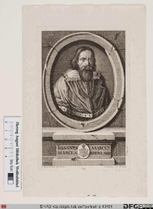 Bildnis Johannes Marcus Marci (1654 von Kronland)