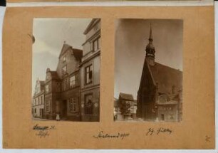 Fährstraße, Stralsund. Heiliggeist-Kirche, Stralsund: Ansichten (aus: Skizzen- und Fotoalbum 25)