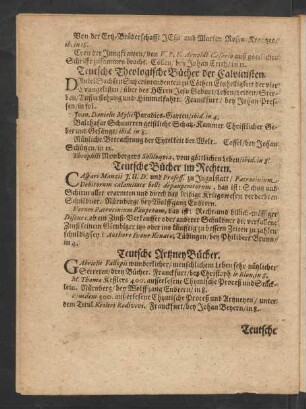 Teutsche Bücher im Rechten.