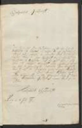 Brief von Joachim von Sternberg an Regensburgische Botanische Gesellschaft