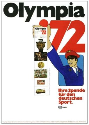 Plakat Deutsche Bundesbahn | Spiele der XX. Olympiade - 1972, München
