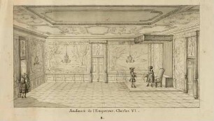 Audienz des Grafen von Flemming bei Kaiser Karl VI. 1719 in der Wiener Hofburg