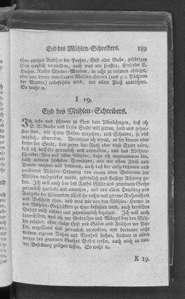 I 19. Eyd des Mühlen=Schreibers.