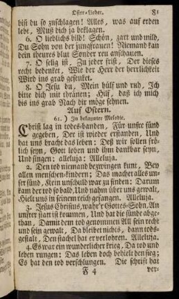 81-86, Oster-Lieder (61 - 65)