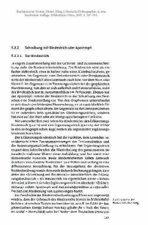 Schreibung mit Bindestrich oder Apostroph