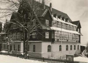 Oberbärenburg. FDGB-Ferienheim "Friedenswacht". Winteraufnahme
