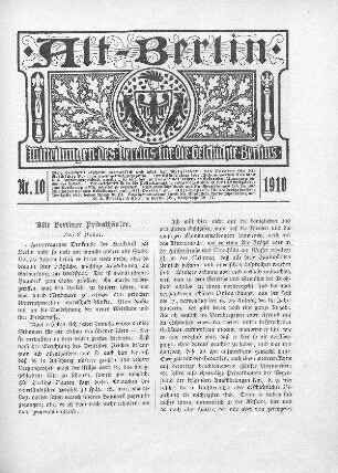 Alte Berliner Privathäuser