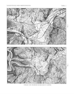 Ausschnitt aus der Geologischen Spezialkarte des Grossherzogtums Baden, Blatt Neckargemünd