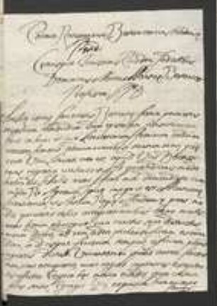 Brief von Domenico Nocca und Johann Jacob Kohlhaas an Regensburgische Botanische Gesellschaft