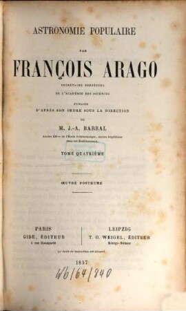Astronomie populaire : oeuvre posthume, 4