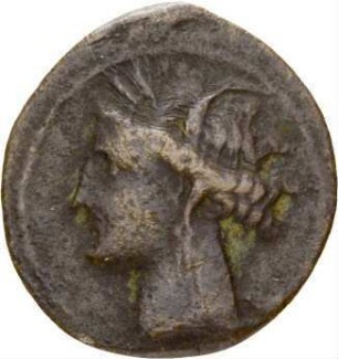 Punische Bronzeprägung aus Sardinien