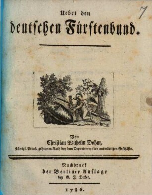 Ueber den deutschen Fürstenbund