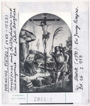 Pietro Perugino: Kruzifixus mit Hl. Hieronymus und Hl. Christophorus