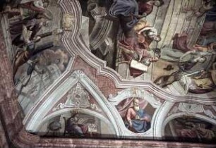 König Josia mit dem Hohepriester Hilkia und dem Staatsschreiber Schaphan vor dem gefundenen Gesetzbuch aus dem Tempel des Herrn