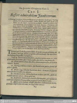 Cap. I. Refert admirabilem Jacobi torum