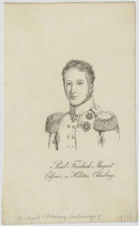 Bildnis des Paul Friedrich August, Erbprinz zu Holstein Oldenburg