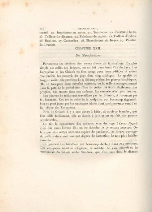 Chapitre XXII. Des manufactures