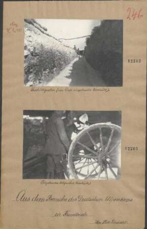 Eingebautes belgisches Geschütz