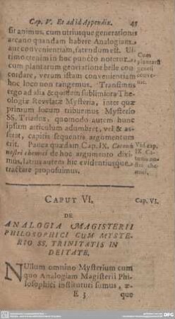 CAPUT VI - XI