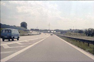 Einfahrt Nord zu Fahrbahn Nord (Heidelberg Richtung Basel)