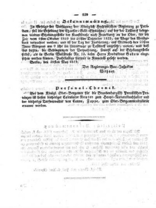 No. 21, 16. Juni 1819