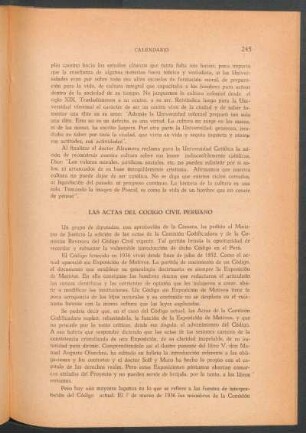 Las Actas del Código Civil Peruano