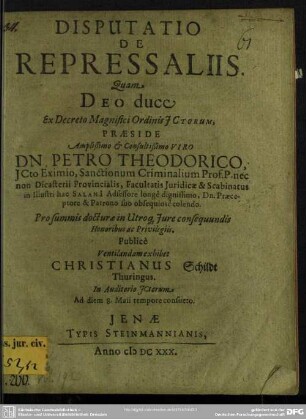 Disputatio de repressaliis