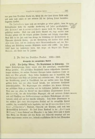 2. Die Zeit des Deutschen Bundes. 1815-1866