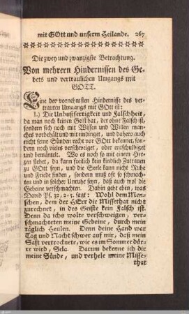 Die zwey und zwanzigste Betrachtung.