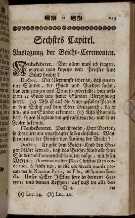 Sechstes Capitel. Auslegung der Beicht-Ceremonien.