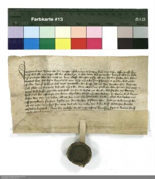 Revers Konrads von Romrod bezüglich der Belehnung mit dem Schloss in Wenigentaft und 510 Gulden durch Johann [von Merlau], Abt von Fulda