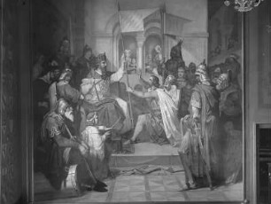 "Vaterländische Geschichtsgalerie": Otto von Wittelsbach wird zu Altenburg... mit dem Herzogtum Bayern belehnt im Jahre 1180