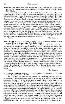222-223, Hermann Hoffmann. Temperaments-Vererbung