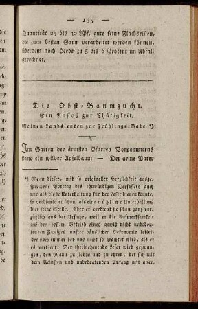 Die Obst-Baumzucht. Ein Anstoß zur Thätigkeit