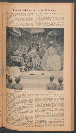 Los funerales de un rey del Dahomey