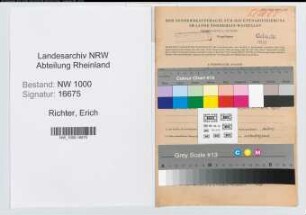 Entnazifizierung Erich Richter, geb. 30.05.1905 (Zollbeamter)