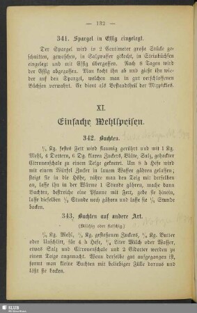 XI. Einfache Mehlspeisen