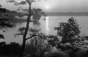 Kinderaufnahmen (Hegent) am Stößensee : Stößensee mit untergehender Sonne